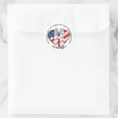 Patriot Day / Dag van Herdenking Ronde Sticker (Tas)