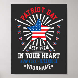 Patriot Day Never Forget September 11 2001 Poster