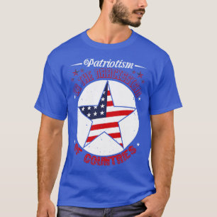 Patriot Day Patriotisme is een Narcissisme T-shirt