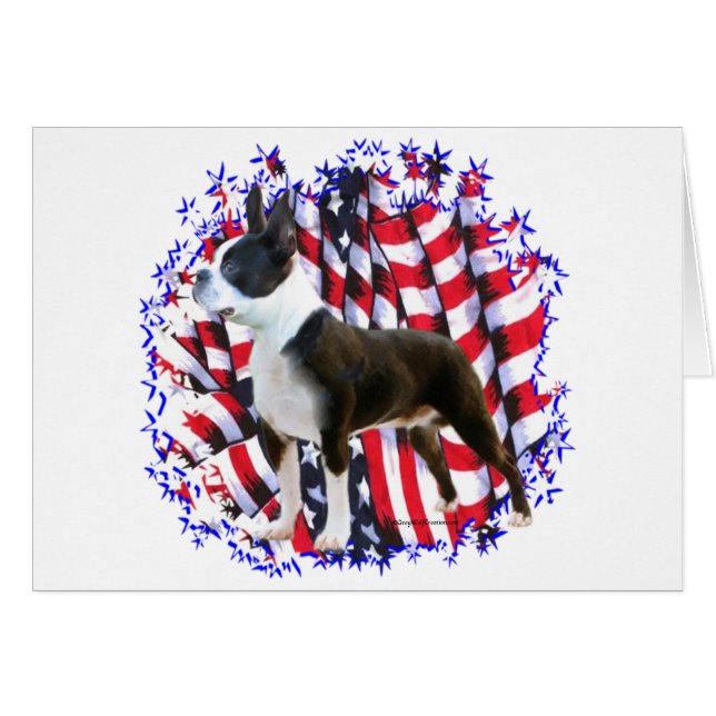 Patriot de Boston Terrier (Devant horizontal)