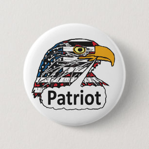 Patriot Eagle Ronde Button 5,7 Cm