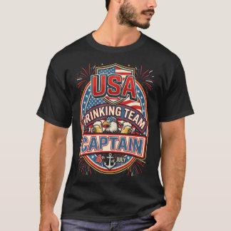 Patriot Eagle Usa 4 juli bierdrinkteam T-shirt