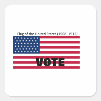 Patriot Flag Pet Series Vierkante Sticker