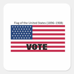 Patriot Flag Pet Series Vierkante Sticker