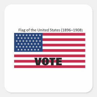 Patriot Flag Pet Series Vierkante Sticker