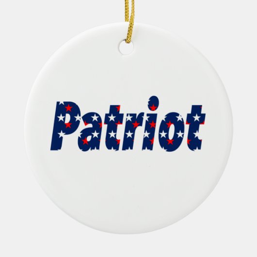 Patriot Keramisch Ornament (Voorkant)