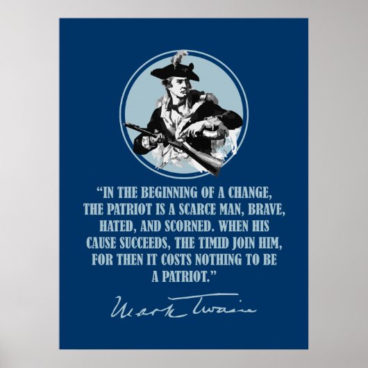 Patriot-Mark Twain Poster (Voorkant)