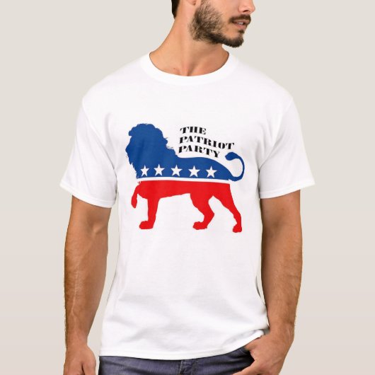 Patriot Party Lion T-shirt (Voorkant)