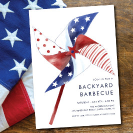 Patriot Party Pinwheel Uitnodiging