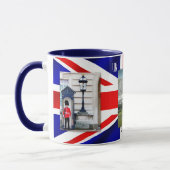Patriot personnalisé UK Drapeau photo Mug (Gauche)