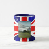 Patriot personnalisé UK Drapeau photo Mug (Centre)