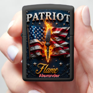 Patriot Vlam Amerikaans Erfgoed Zwarte Hoes