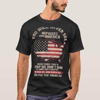Patriot vluchtelingen uit Amerika Amerikaans Patri T-shirt