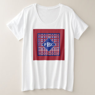 Patriote monogramme rouge blanc bleu