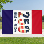 Patriotic 250‑Year Freedom Banner   (Buitenkant)
