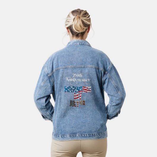  Patriotic 250th Anniversary Denim Jacket (Model)