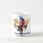 Patriotic "3 Flags of Freedom" Coffee Mug (Centre)