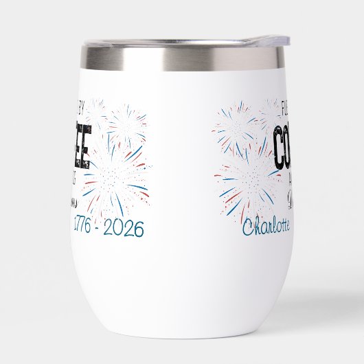  Patriotic 4th of July Custom Name (Gauche)