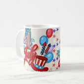 Patriotic 4th of July Mug USA Independence Day (Devant gauche)