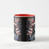 Patriotic 4th of July Mug USA Independence Day (Centre)