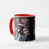 Patriotic 4th of July Mug USA Independence Day (Devant gauche)