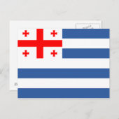 Patriotic Adjara Flag Briefkaart (Voorkant / Achterkant)