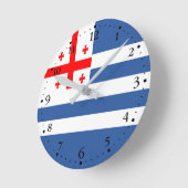 Patriotic Adjara Flag Ronde Klok (Hoek)