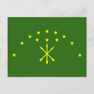 Patriotic Adygea Flag Briefkaart