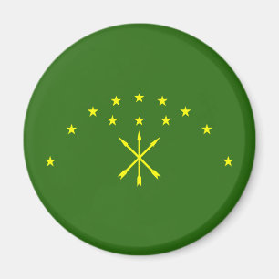 Patriotic Adygea Flag Magneet