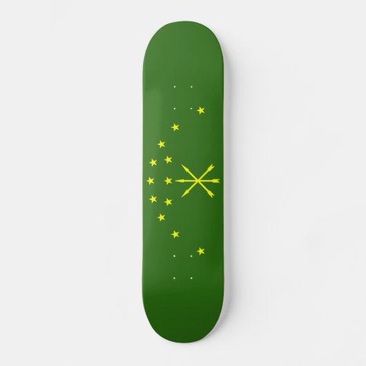 Patriotic Adygea Flag Skateboard (Voorkant)