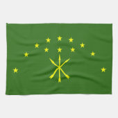 Patriotic Adygea Flag Theedoek (Horizontaal)