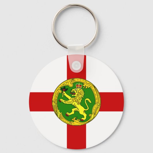 Patriotic Alderney Flag Sleutelhanger (Voorkant)