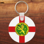 Patriotic Alderney Flag Sleutelhanger (Voorkant)