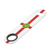 Patriotic Alderney Flag Speed Flessenopener (Voorkant Gekanteld)