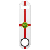 Patriotic Alderney Flag Speed Flessenopener (Achterkant)