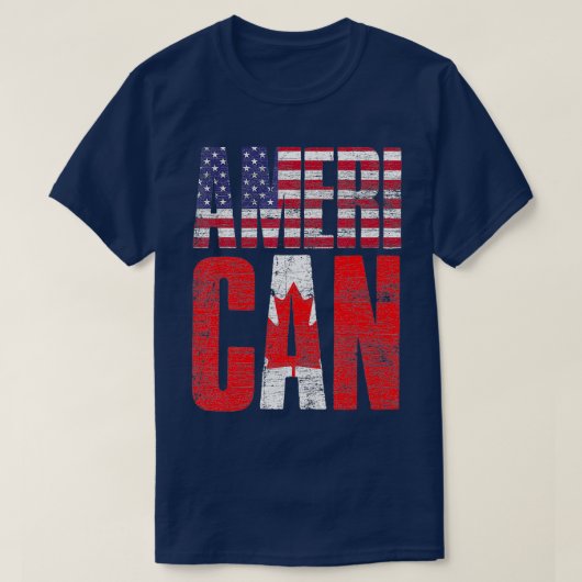 Patriotic American Canada T-shirt (Design voorkant)
