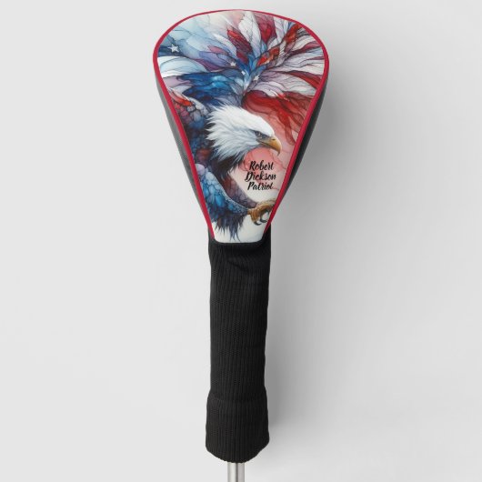 Patriotic American Eagle Golfheadcover (Voorkant)