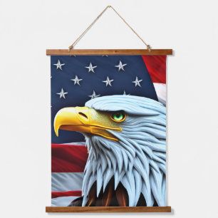 Patriotic American Eagle Hangend Wandkleed