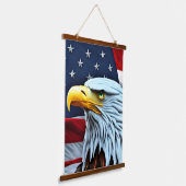 Patriotic American Eagle Hangend Wandkleed (Gebogen)