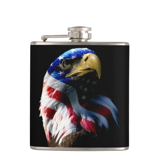 Patriotic American Eagle Heupfles (Voorkant)