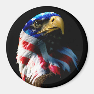 Patriotic American Eagle Magneet