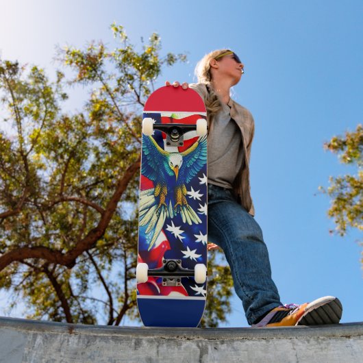 Patriotic American Eagle Skateboard (Buiten 1)