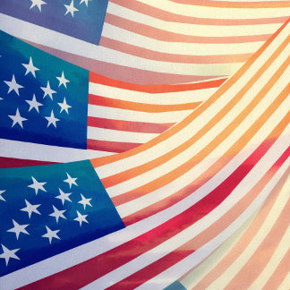 Patriotic American Flag Shower Curtain  Douchegordijn