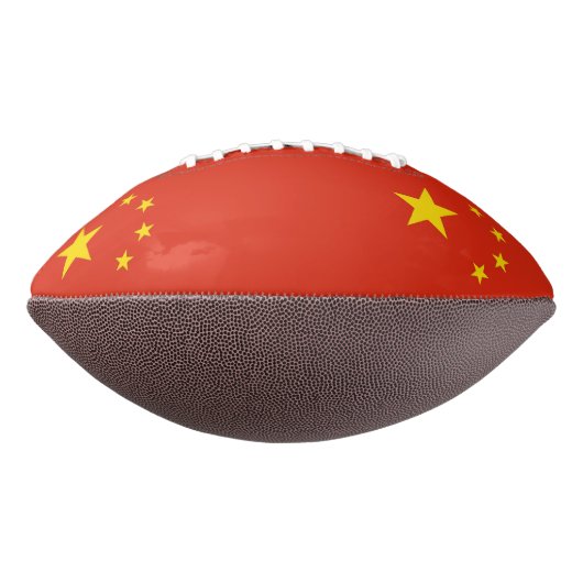 Patriotic American football with flag of China (Gedraaid 270)