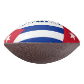 Patriotic american football with flag of Cuba (Gedraaid 270)