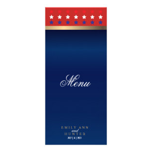 Patriotic American Star - Menu