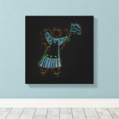 Patriotic Angel Canvas Afdruk (Insitu (Houten vloer))