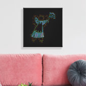 Patriotic Angel Canvas Afdruk (Insitu (Woonkamer))