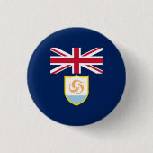 Patriotic Anguilla Flag Button (Voorkant)