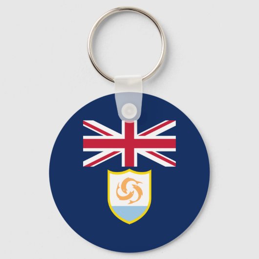 Patriotic Anguilla Flag Sleutelhanger (Voorkant)